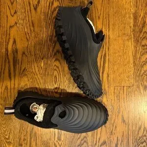 Moncler | Shoes | Black Quilted Slipon Acqua Boots | Poshmark display picture 1